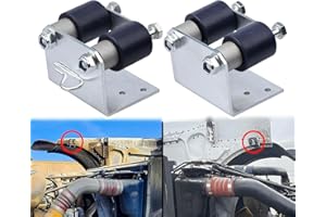 GYUPTRK 13-04401 Lower Roller Bracket Bundle with Rollers and Hardware Fit for Peterbilt 379 Replace 13-04401M001 13-04401M002 13-03593 13-04413SPL 13-04467, Both Sides