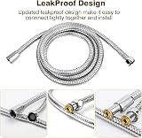 YEAUPE 2M Universal Shower Hose Chrome G1/2 Brass Core Anti-Kink view 3