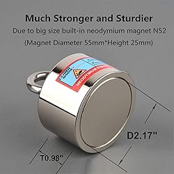 ULIBERMAGNET 900lbs Double Sided Fishing Magmet