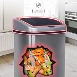 NETTA 70L Sensor Bin Kitchen Extra Large Touch Free Brushed Stainless view 5