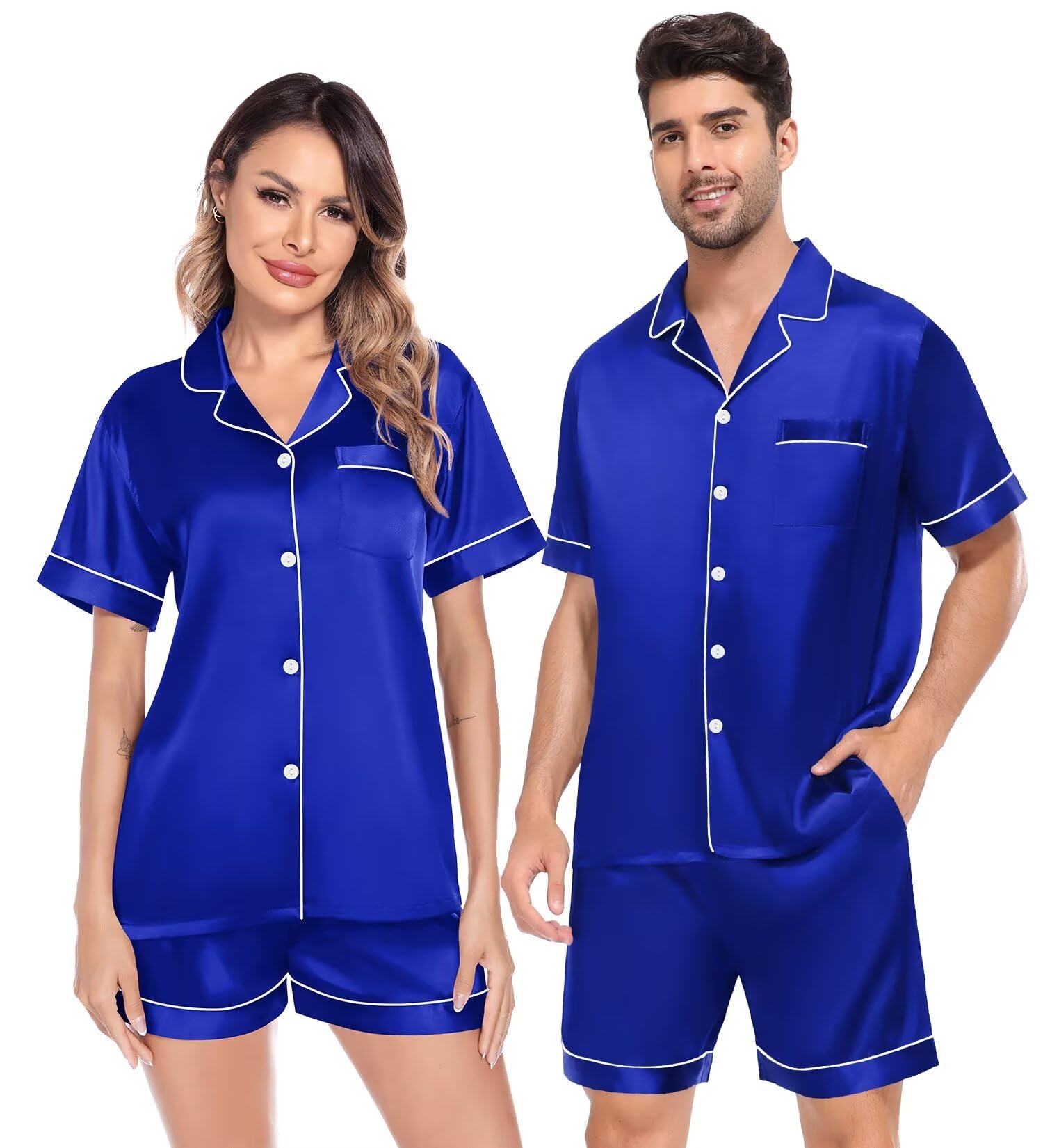 Photo 1 of    ** SOLO 2 PIEZAS***SWOMOG Satin Matching Pajamas 