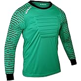 Kalci Soccer Goalie Shirt, Padded Goalkeeper Jersey, Youth/Adult & Kids Sizes, Long Sleeve Football Padded Shirt Mens
