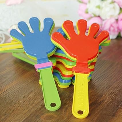 ellaroom Multipurpose Small Clap Hand Beat Plastic Toy Palm Shot Clap Applause Toy for Children(None Small Clapper, Five one-Selling Colors, Random.)