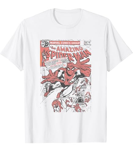 Amazon.com: Marvel Comics Spider-Man Retro Comic Book Cover 90s T