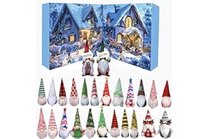 M GROTE Gnomes Advent Calendars 2025-24pcs Collectible Figures Gnome Decorations, 24 Day Christmas Countdown Calendar, Gnome Advent Surprise Calendar Decoration for Halloween Christmas Holiday Gifts (A #)