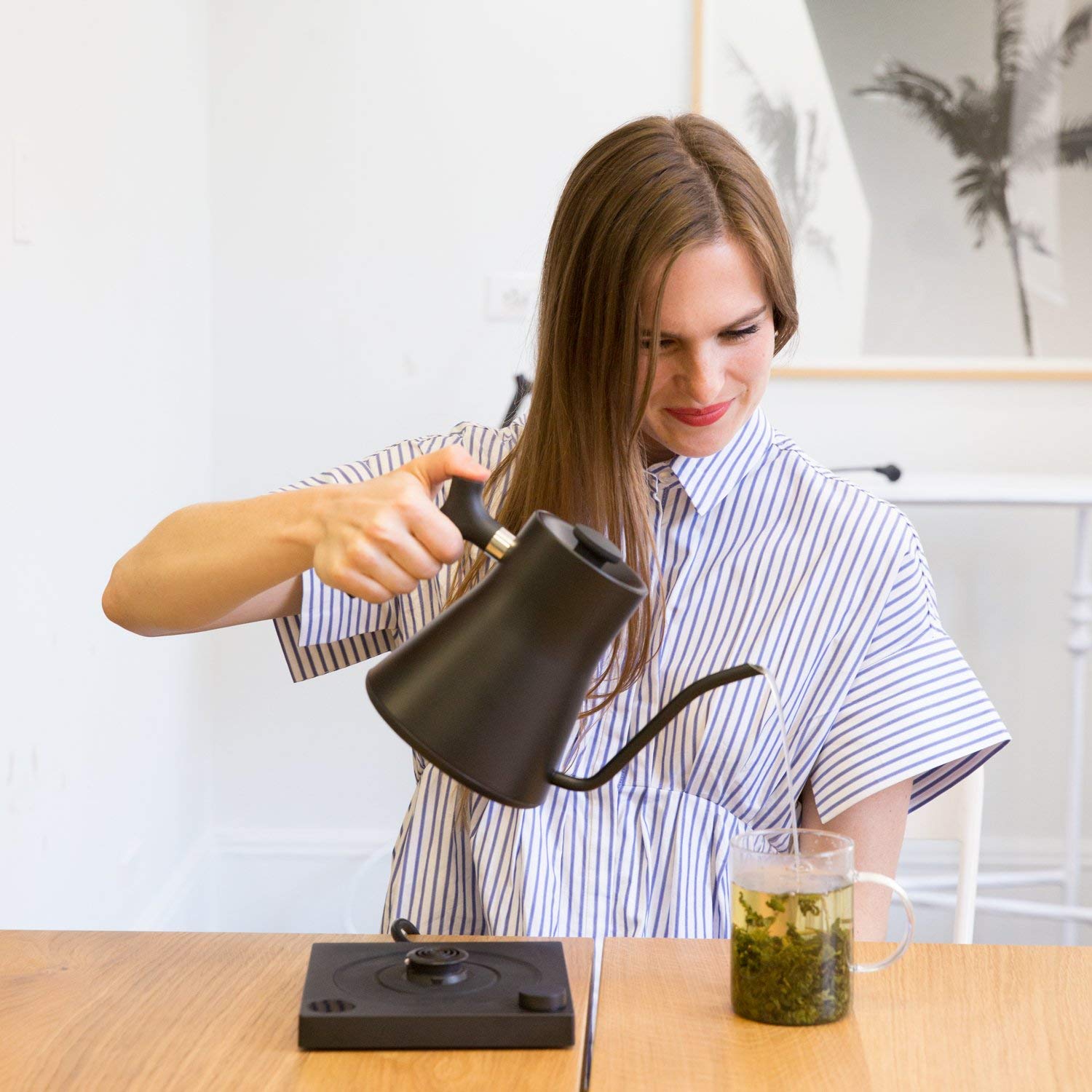 Fellow Stagg EKG Electric Gooseneck Kettle - Pour-Over Coffee Pot and Stagg [XF] Pour Over Coffee Dripper Manual Coffee Maker Set