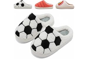 GIWONET Kids Slippers Boys Girls Warm Winter House Slippers Fuzzy Soft Plush Bedroom Non-Slip Memory Foam Home Shoes