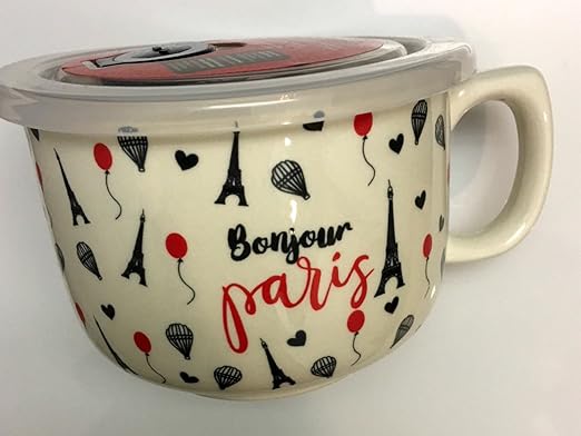 Ciroa Microwaveme Fine microondas grande de porcelana sopa taza ...