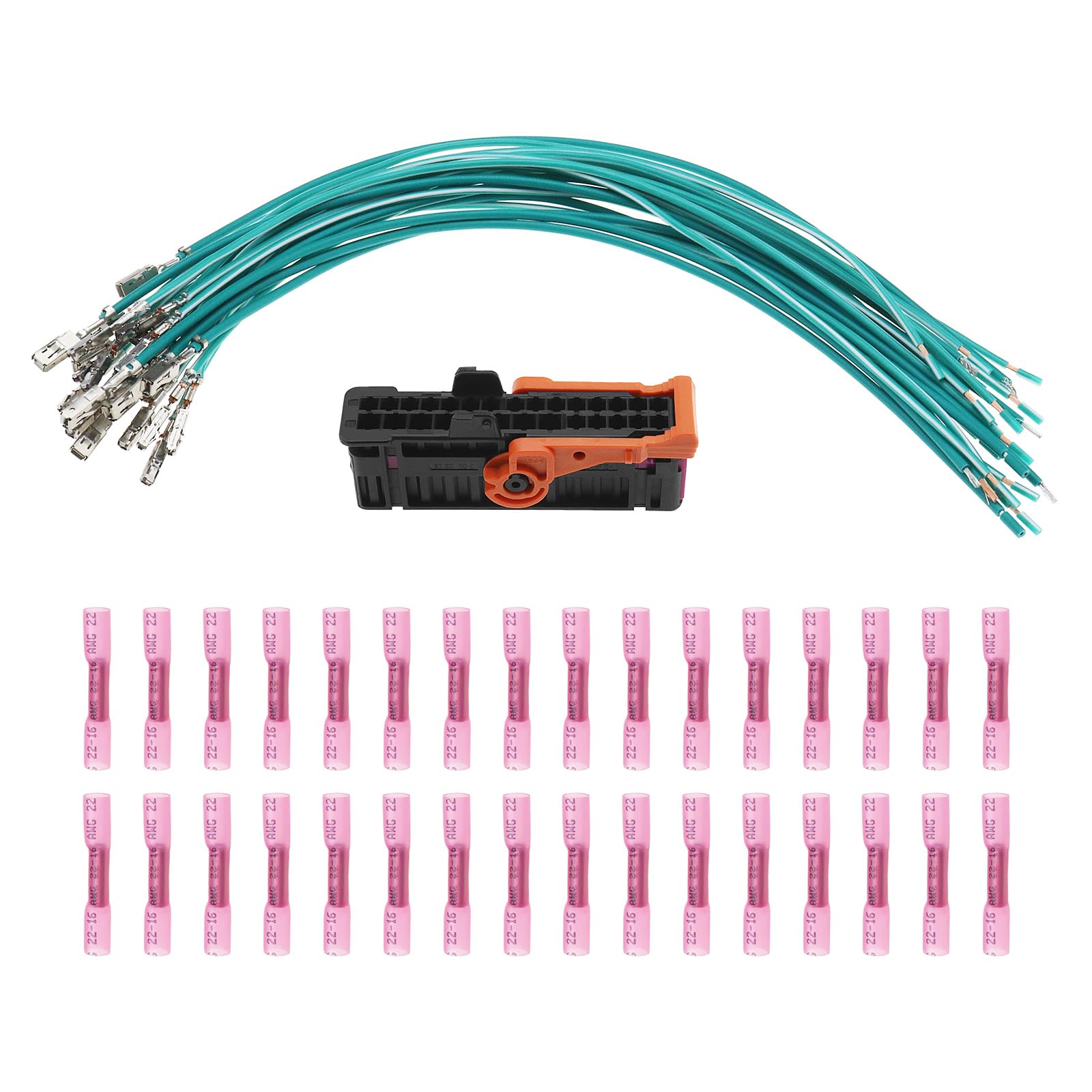 Create idea 1 Set Car Door Wiring Harness Loom Plug Connector Repair Kit 1K0937702C 28 Pin 26cm Cable Length Automotive Replacement Parts