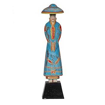Buy Jb Home Store Blue Color Japanese Farmer Statue Home Decor Table Decor Antique Office House Warming Gift 17 5 Inch Online At Low Prices In India Amazon In