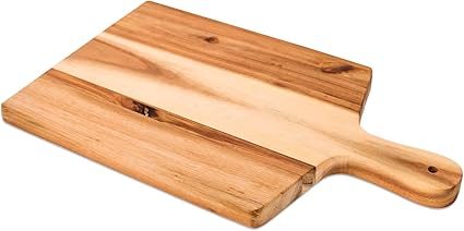 Amazon Avera Products 手作り木製まな板 肉切りブロック パドルハンドル付き 肉 チーズ シャルキュトリのサービングに最適 Avera Products まな板 カッティングボード