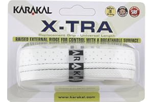 Karakal X-TRA Replacement Grip - White - Tennis - Squash - Badminton