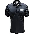 Qraphic Tee Valet Parking Staff Polo, Parking Staff Uniform, Reflective Design, Performance Polo, Moisture Wicking.