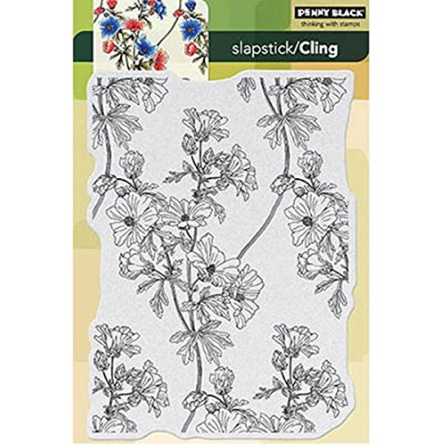 Penny Black Cling Rubber Stamp 5 x 7.5-inch Sheet-Trailing Beauty