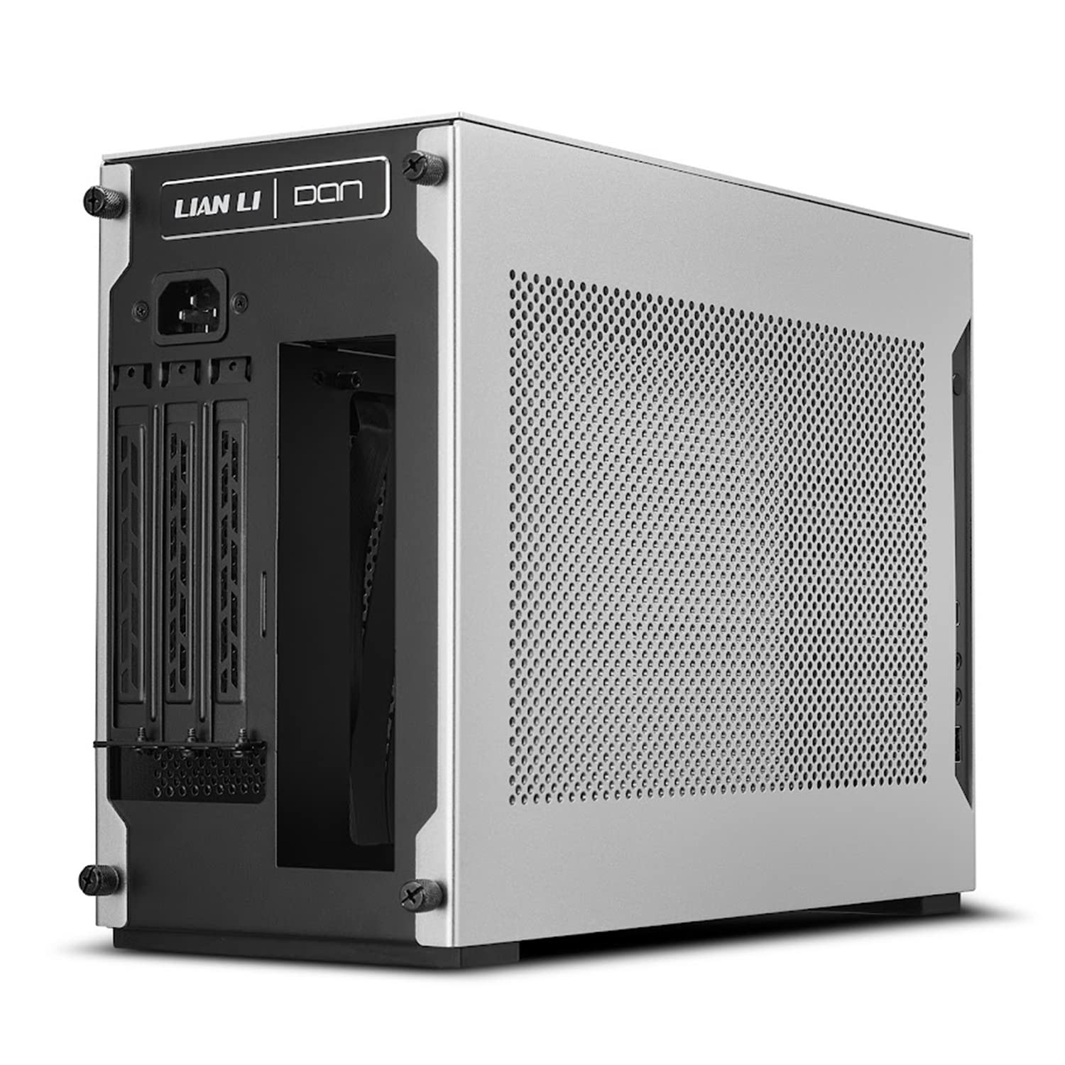 Lian Li A4-H2O Small Case - Mini ITX - Aluminum Exterior & SPCC Steel Interior - PCIe 4.0 - Easy AIO Installation - Supports SFX/SFX-L Power Supply (A4-H2O A4 SILVER)
