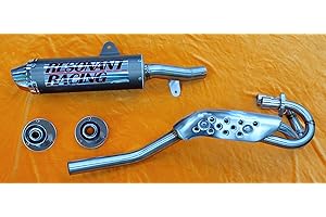 Zoom Zoom Parts Performance Aluminum Exhaust Muffler For 1999 2000 2001 2002 2003 2004 2005 2006 2007 2008 2009 2010 2011 2012 2013 2014 Honda trx400ex TRX 400 EX Complete System VER 2.0