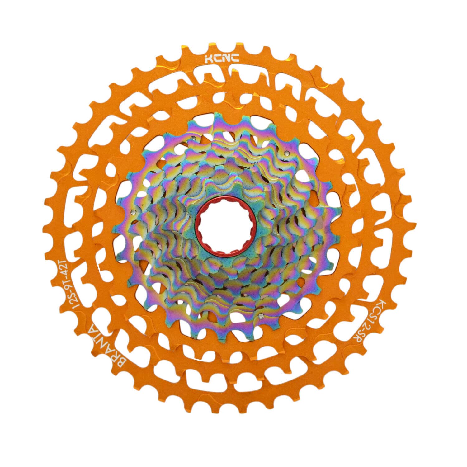 KCNC 12 Speed Road Cassette 9-42T, XG-1290 compatible, XDR hub compatible,Gold, SK2604