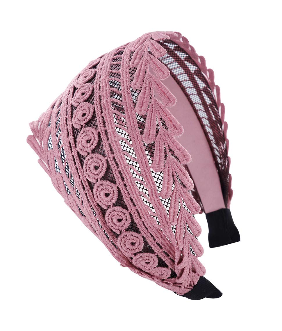 Axy HR15A Vintage Wide Hair Band Series 15A Wonderful Hair Band - Pink -
