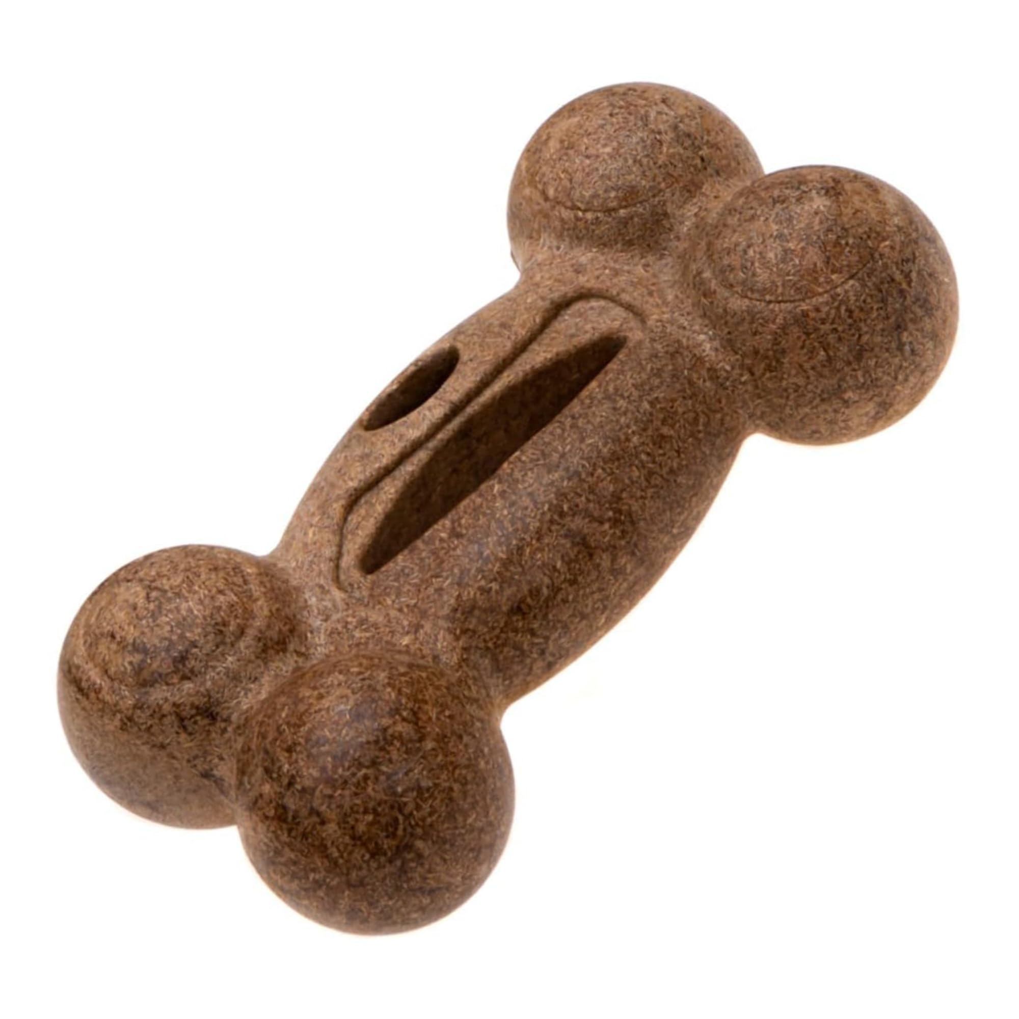 ECOMFY Strong Woody Eco Chew Toy for Dogs |Snacky Bone 16cm|Dog Chew Toys for Aggressive Chewer|Eco-Friendly Dog Chew Toy -Long-Lasting-Scented|Dog Teething Toys|Dental Health, Sustainable Playtime