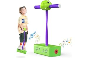 CUUGO LET'S GO! CG Jumping Helps Grow Taller, Dinosaur Toys for Kids, Foam Pogo Jumper Pogo Stick, Outdoor Toys Birthday Party Gifts Toys for Ages 5-7 Easter Basket Stuffers