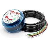 HVAC Flood Sensor Water Leak Detector with Internal Audible Alarm, 12-30V AC/12-36V DC 3A High Load 5-Wire Condensate Overflow Switch for Primary/Secondary Drain Pans, Mini-Splits &amp; Furnaces, ETL