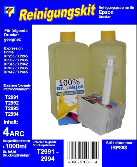 epson xp 245 head cleaning