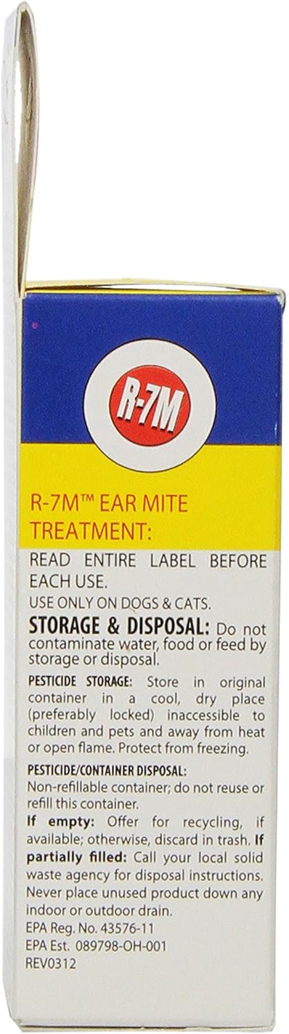 Miracle Care R-7M 424224 Ear Mite Treatment 4oz : Pet Ear Care Supplies : Pet Supplies