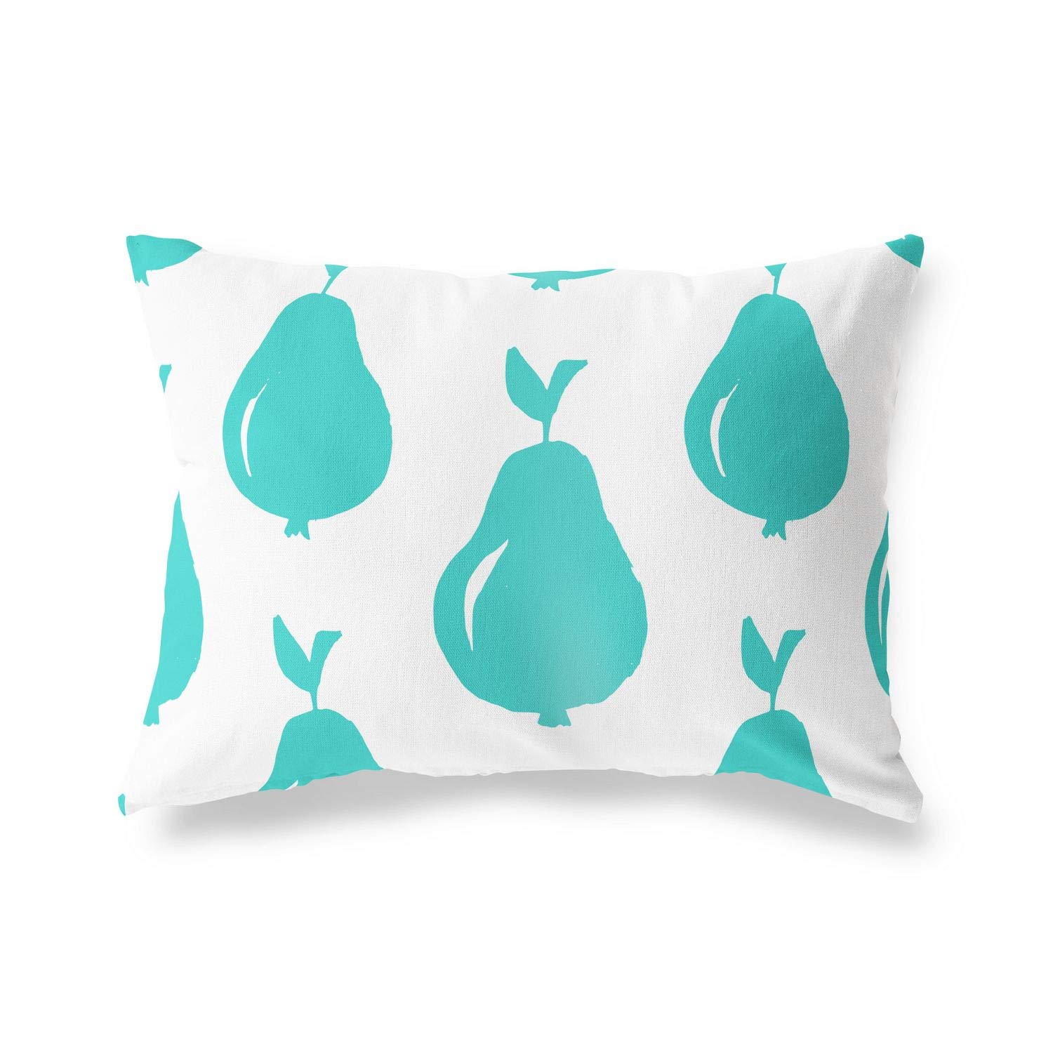 BonaMaison Decorative Cushion Cover, Turquoise-White Throw Pillow Covers, Home Decorative Pillowcases for Livingroom, Sofa, Bedroom, Size: 45X60 Cm - Designed and Manufactured in Turkey