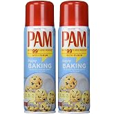 Pam No-Stick Cooking Spray - Happy Baking - With Flour - Net Wt. 5 OZ (141 g) Each - Pack of 2