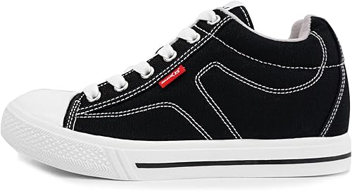 Amazon Mnx15 Canvasblack 25 5 シークレットシューズ ヒールスニーカー ヒールアップ ウォーキングシューズ シューズ バッグ