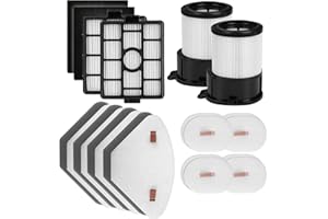 YUEFENG Replacement for Shark IP3251, IP3251C, IP3253, 2 PACK Auto-empty Dock Hepa Filter + 4 PACK Pre-motor Filter Assembly & 2 PACK Handheld Vacuum Post-motor Filter+ 4 PACK Pre-moter Filters