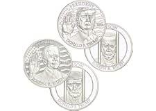President Prison 2024 Election Commemorative Set, One Pro-Trump Coin w/Biden in Prison, One Pro-Biden Coin w/Trump in Prison 