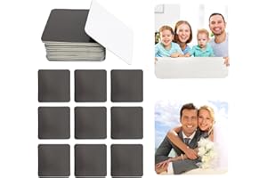 Emperoch 20Pcs Sublimation Magnet Blanks, Personalized Refrigerator Magnetic Sticker Blank, Soft Magnetic Fridge Photo Sublim
