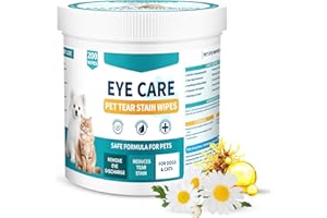 VICSOM Eye Wipes for Dogs & Cats, 200 Pcs Cat Dog Eye Wipes Tear Stain Remover, Pet Eye Wipes Presoaked & Textured Eye & Face Wipes, Gently Remove Eye Debris, Discharge, Mucus Secretions