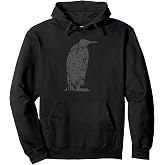 Penguin Vintage Design - Penguin Print Pullover Hoodie