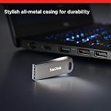 SanDisk 64GB Ultra Luxe Type A USB 3.2 Gen 1 Flash Drive Silver view 2