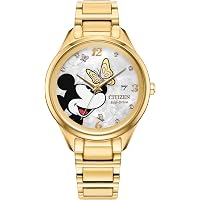 Amazon.com: CITIZEN Ladies' Eco-Drive Mickey Mouse 37mm Stainless
