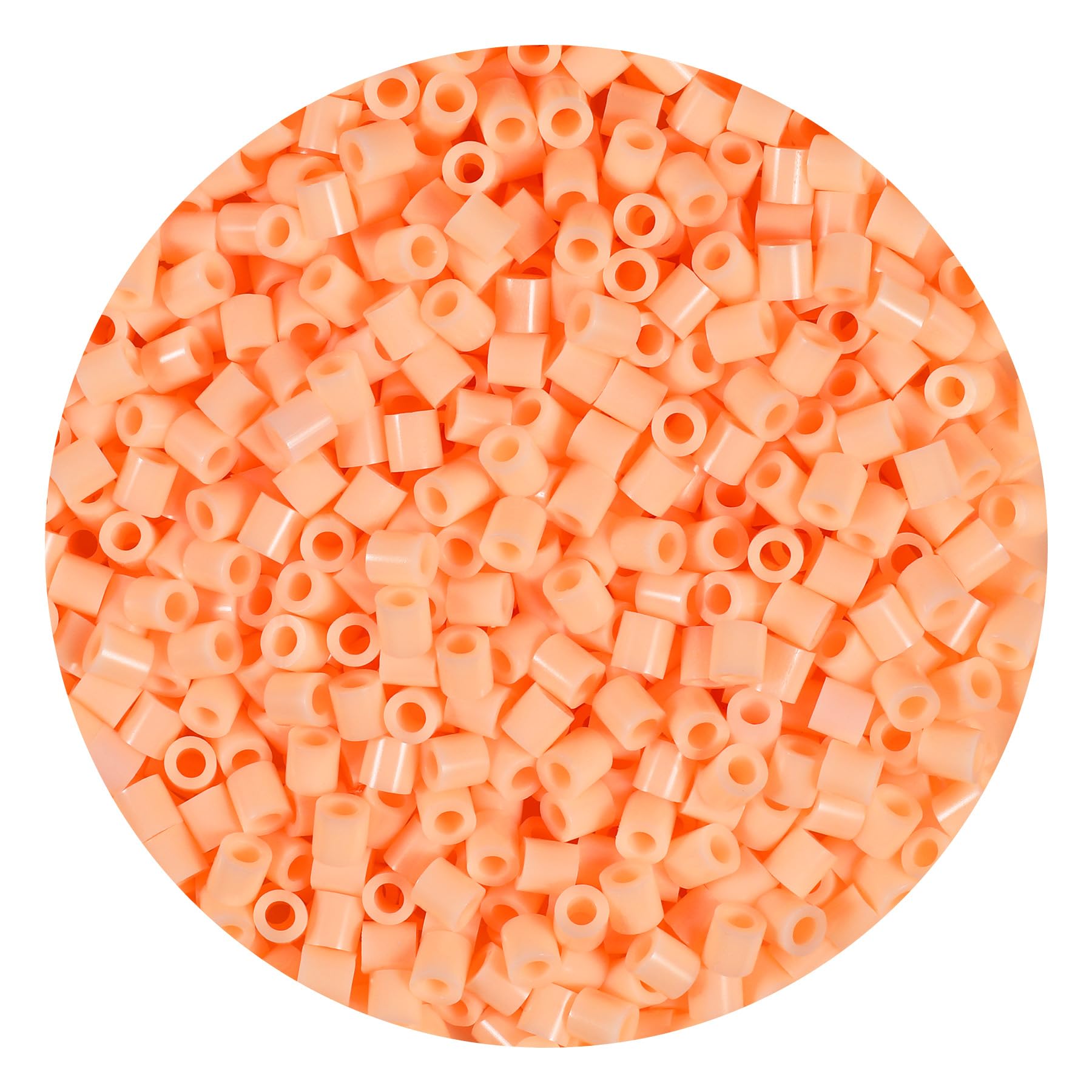 1000Pcs Loose Fuse Beads 5mm Bulk Refill Kit Fast Easy to Use Stress Relief Pixel Art Melting Beads for DIY Decor Crafts Creative Handmade Projects 3D Craft (Orange 5) β image 1