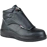 COFRA Leather Work Boots - HEAT SHIELD Treadless Footwear with Composite Safety Toe & Heat Defender Nitrile Rubber Outsole - Size 10.5