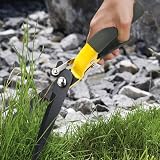 Jardineer Sharp Grass Shears Handheld SK5 Steel Blades Lightweight Ergonomic view 2