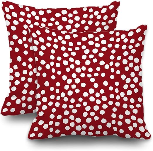Amazon Com Batmerry Winter Pillow Covers 18x18 Inch Set Of 2 Red