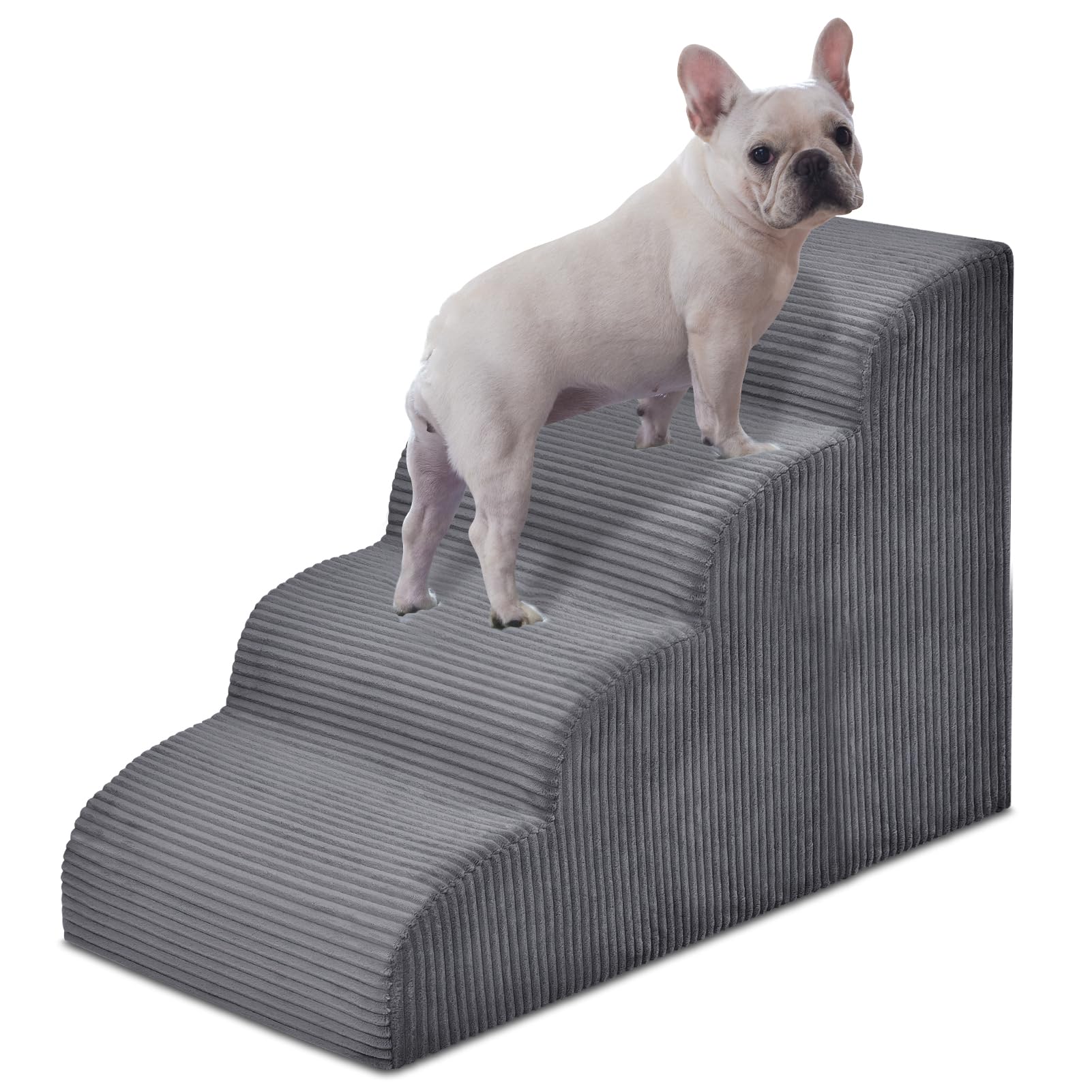 Photo 1 of Yiruka Dog Steps for Small Dog, 4-Step Pet Ramp and Stairs for High Beds and Sofa, Non-Slip Pet Stairs