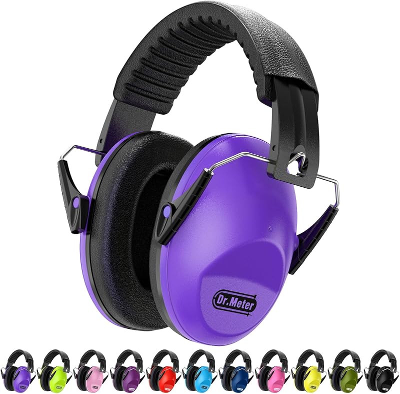 Dr.meter Ear Defenders Children Noise Cancelling Headphones 27.4 dB Purple