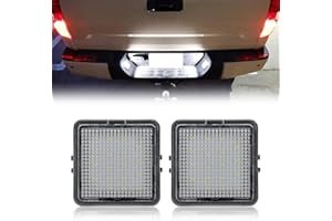 R&F Auto 18-SMD LED License Plate Light Tag Lamp Replacement for Tacoma 2016-2022 & Tundra 2014-2021 Pickup Truck 6000K Diamond White 2-Pieces Tag Lights Assembly, Replace OEM part# 812700C040