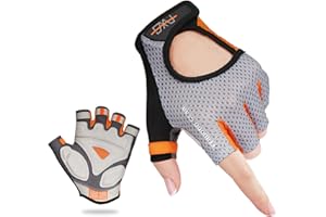FEIWOOD GEAR Breathable Cycling Gloves Half Finger Bicycle Gloves Anti-Slip Shock Absorbing Padded MTB Road Biking Gloves for