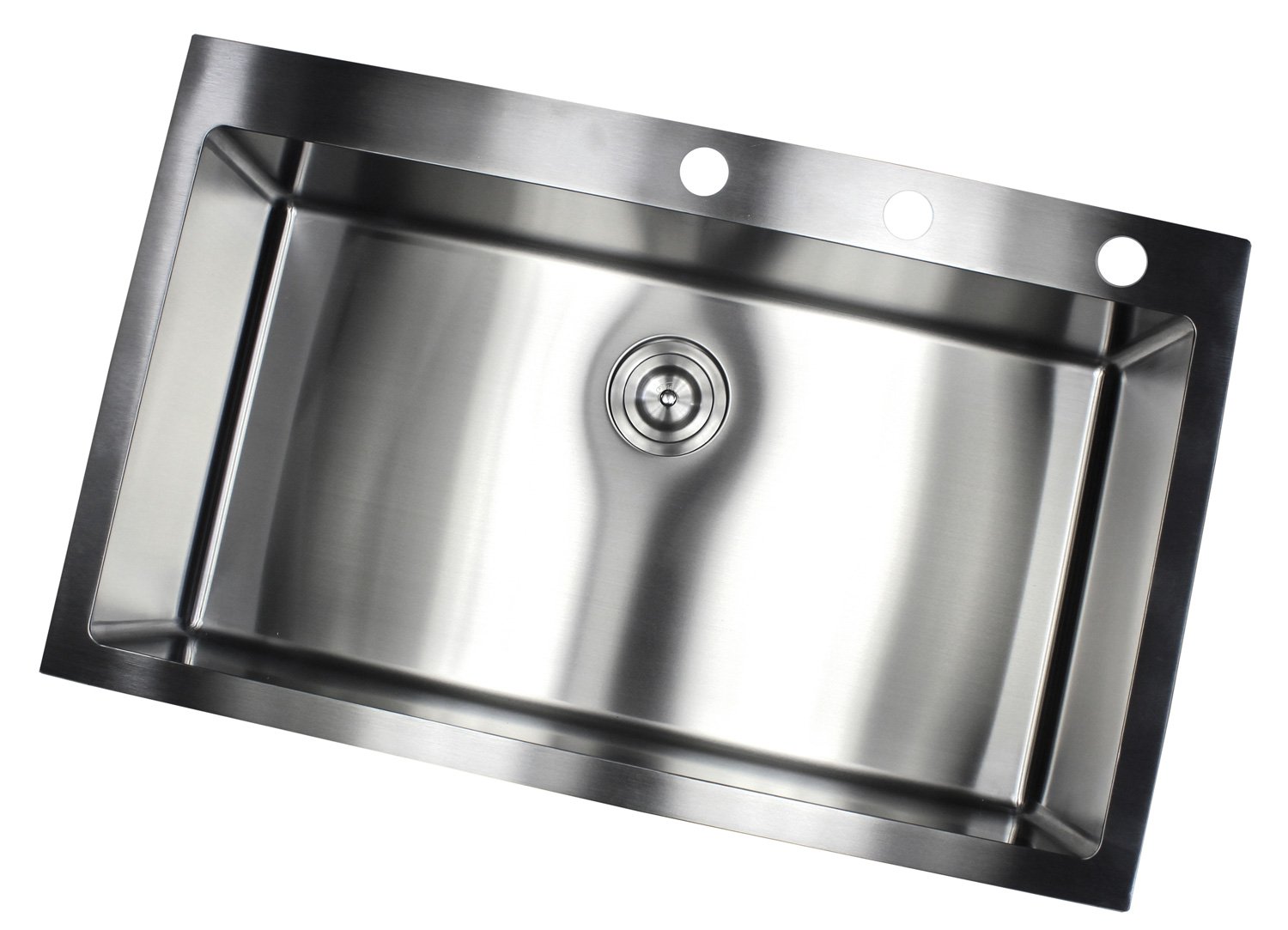 36 Inch Topmount Drop In Stainless Steel Single Bowl Kitchen Sink