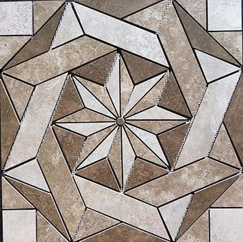 22 1 4 X 22 1 4 Tile Medallion Accent Lowe S Tile Series