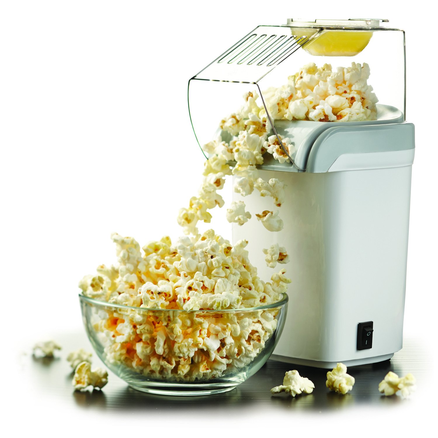 Brentwood PC-486W Hot Air Popcorn Maker NIL, 8-Cup, White