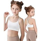 iMuchic Girls Sports Bra Spaghetti Strap Y Back Racerback Training Bra for Girls with Removable Padding