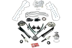 VOWAGH Triton Timing Chain Kit Oil + Water Pump Phasers VVT Valves Compatible with 5.4L 2004-2009 Ford F 150 5.4L 2005-2010 Lincoln Navigator 5.4L Replace 5L3Z-6268-A